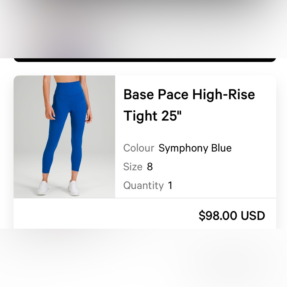 Lululemon Base Pace leggings